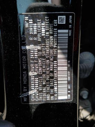 HONDA ACCORD TOURING HYBRID 2017