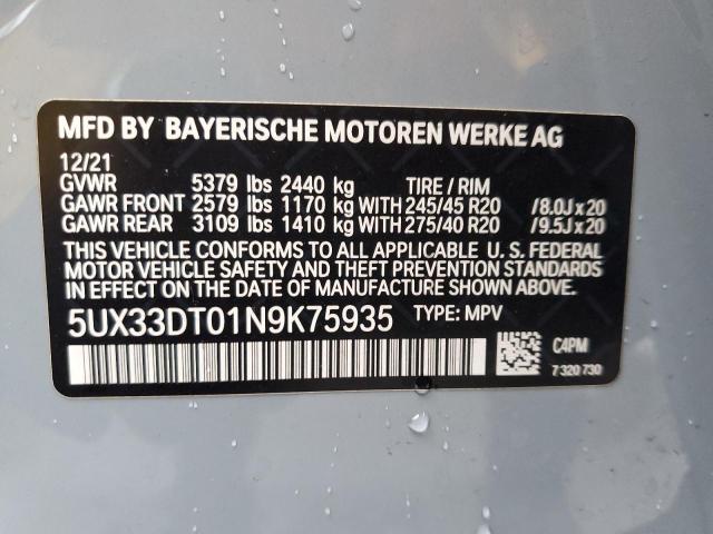 BMW X4 XDRIVE30I 2022