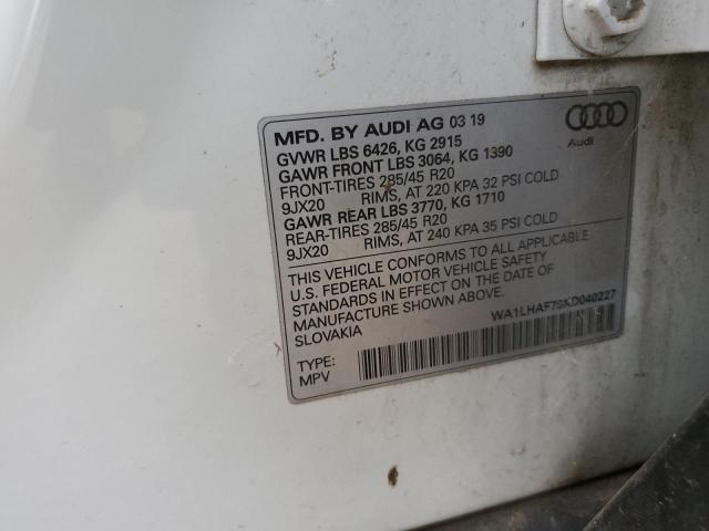 AUDI Q7 PREMIUM PLUS 2019