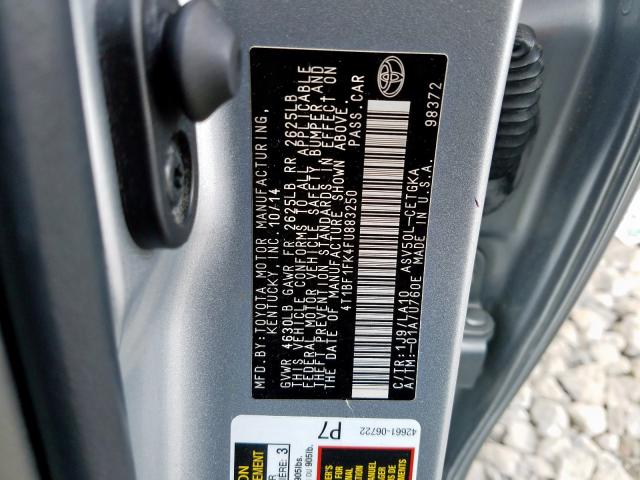 TOYOTA CAMRY LE 2015