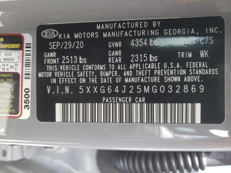 KIA K5 GT LINE 2020