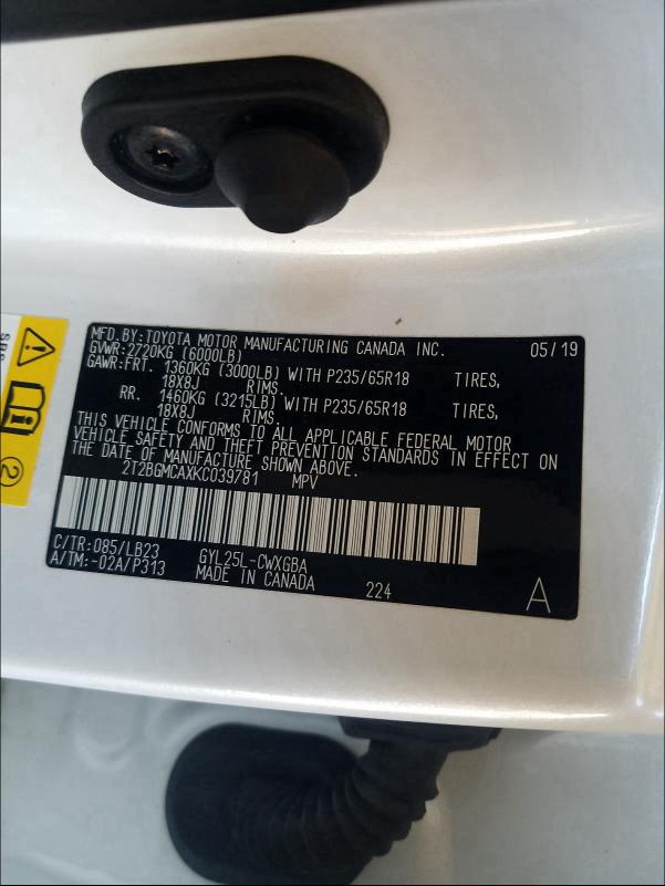 LEXUS RX 450H BASE 2019