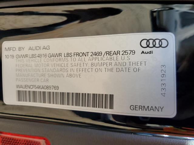AUDI A5 PREMIUM PLUS S-LINE 2019