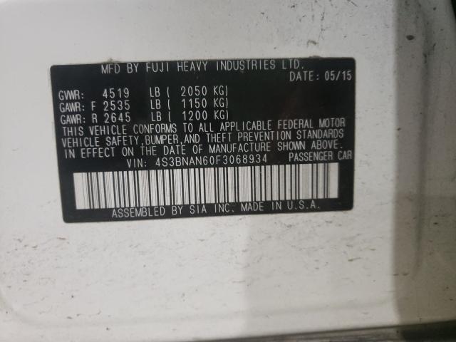 SUBARU LEGACY 2.5I LIMITED 2015