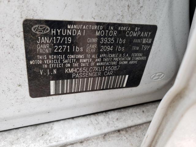 HYUNDAI IONIQ BLUE 2019