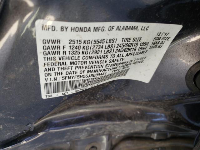 2018 HONDA PILOT EXL