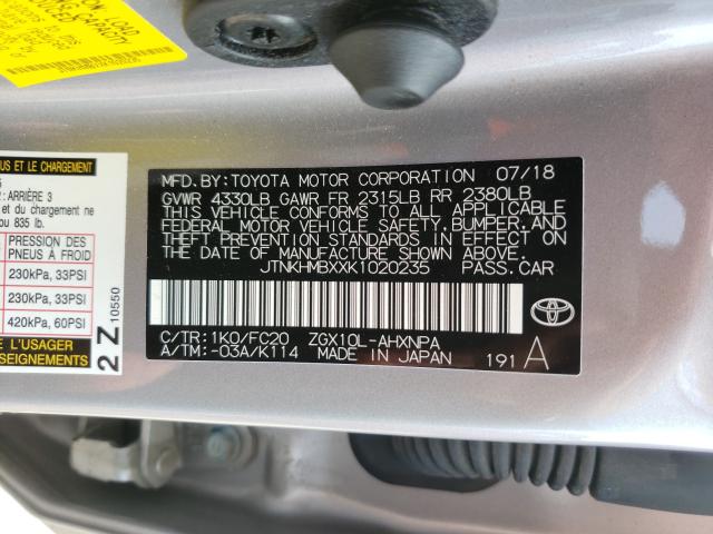 TOYOTA C-HR XLE 2019