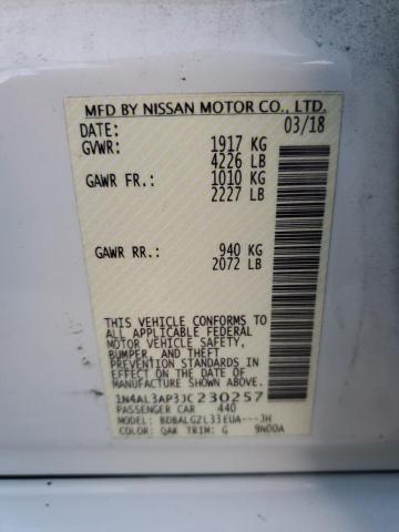 NISSAN ALTIMA 2.5 2018