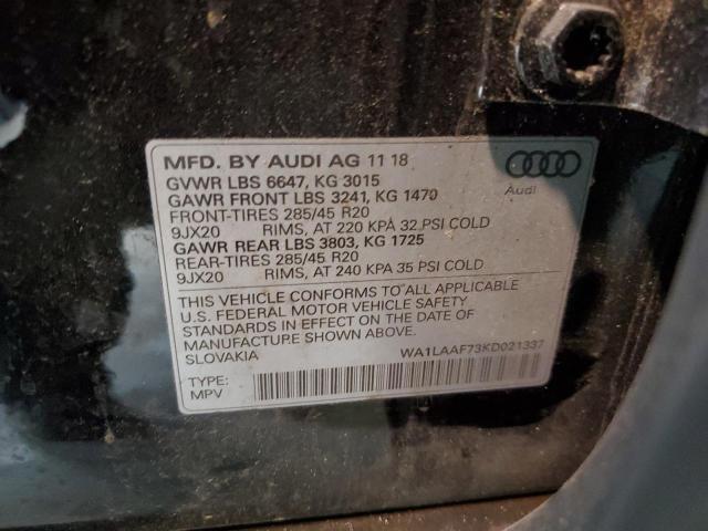 AUDI Q7 PREMIUM PLUS 2019