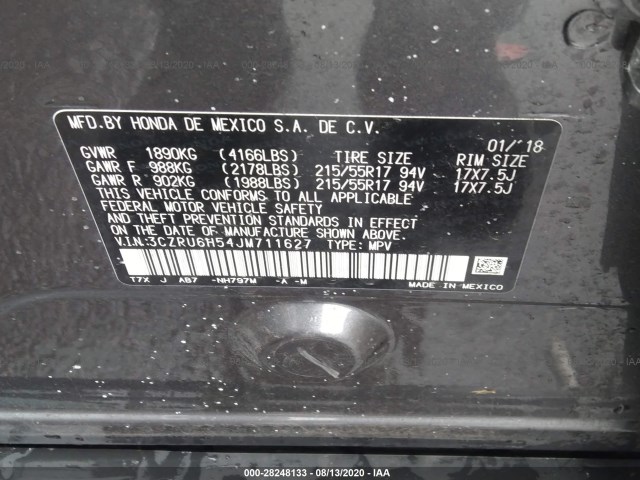 HONDA HR-V EX 2018