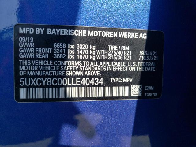 BMW X6 M50I 2020