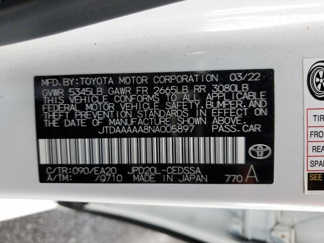 TOYOTA MIRAI LE 2022