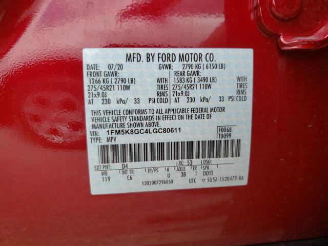 FORD EXPLORER ST 2020 