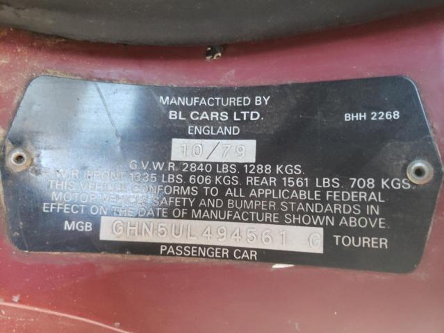 1979 MGB ROADSTER
