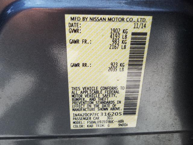 NISSAN LEAF S 2015