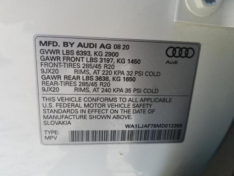 2021 AUDI Q7 PREMIUM PLUS