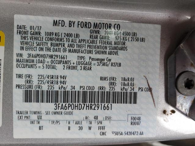 FORD FUSION SE 2017
