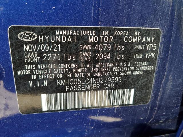 HYUNDAI IONIQ LIMITED 2022
