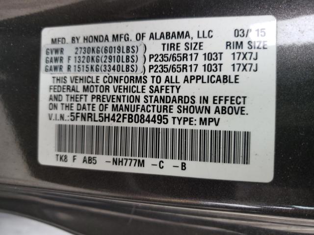 HONDA ODYSSEY EX 2015