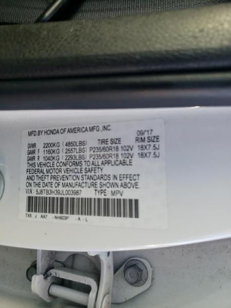 ACURA RDX 2018
