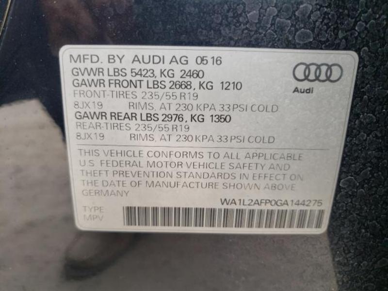 AUDI Q5 PREMIUM PLUS 2016