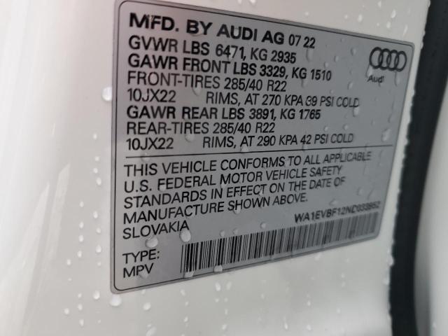 AUDI Q8 PREMIUM PLUS S-LINE 2022