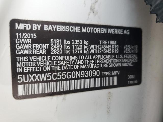 BMW X4 XDRIVE35I 2016