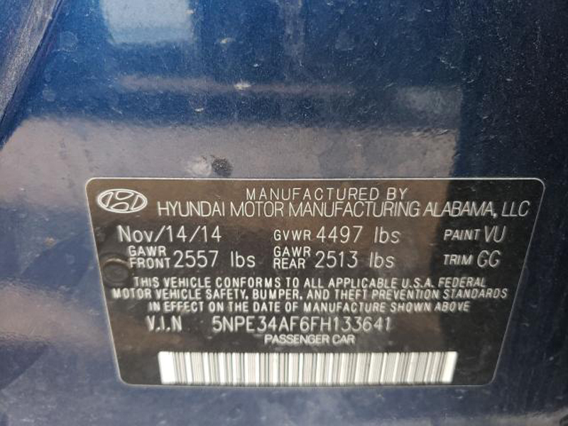 HYUNDAI SONATA SPORT 2014