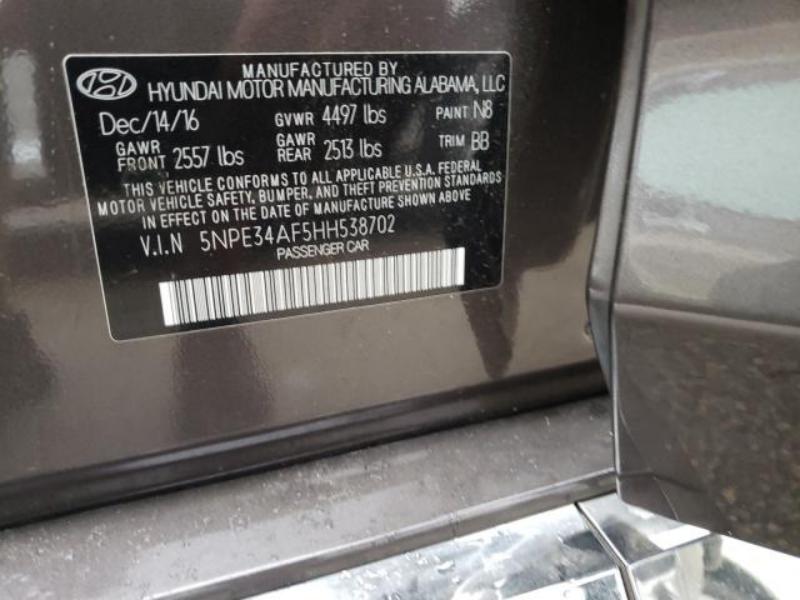 2017 HYUNDAI SONATA SPORT
