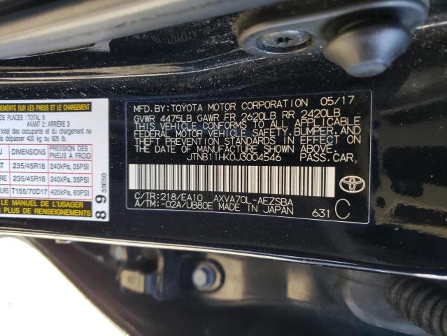 TOYOTA CAMRY L 2017