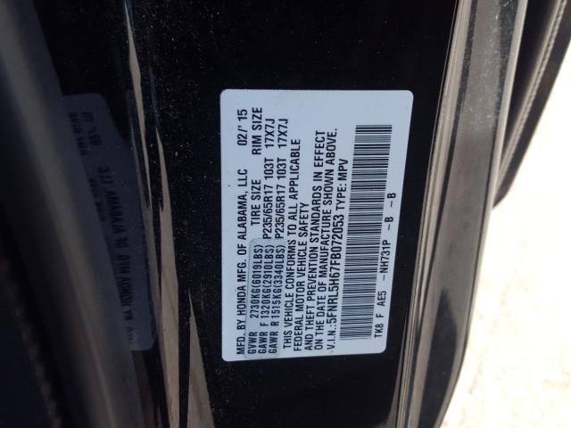 HONDA ODYSSEY EXL 2015
