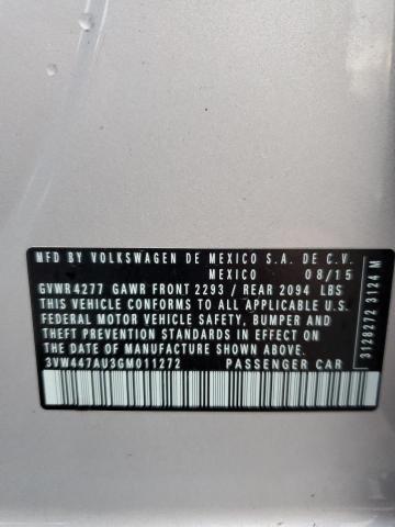 VOLKSWAGEN GTI S/SE 2016