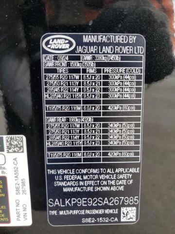 LAND ROVER RANGE ROVER SE 2024