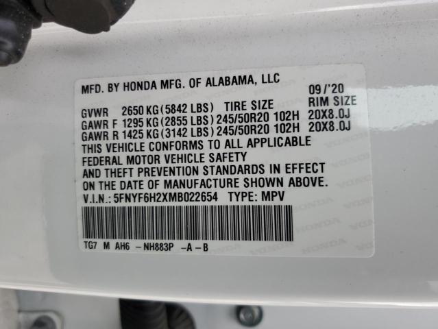 HONDA PILOT SE 2021