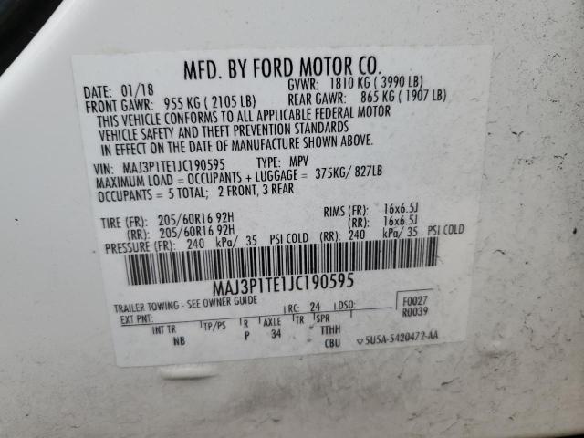 FORD ECOSPORT SE 2018