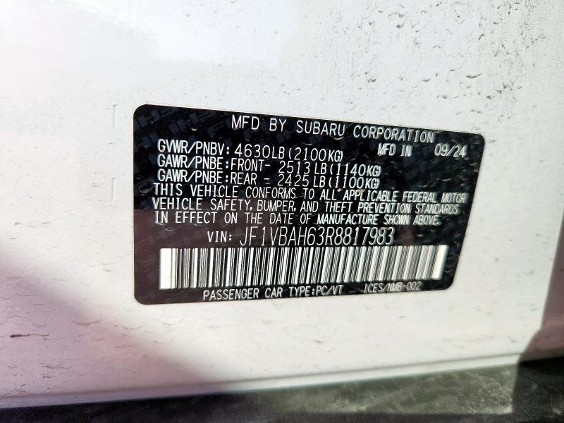 SUBARU WRX PREMIUM 2024