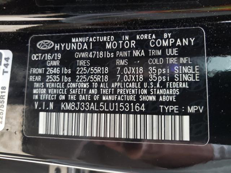HYUNDAI TUCSON LIMITED 2019