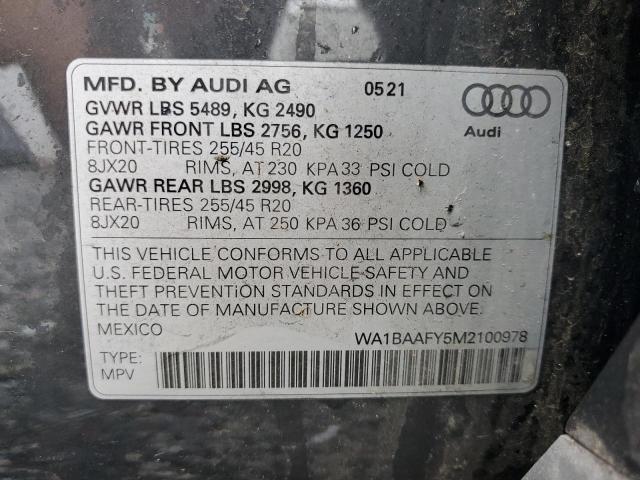 AUDI Q5 PREMIUM PLUS 2021