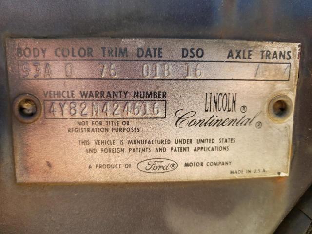1964 LINCOLN CONTINENTL