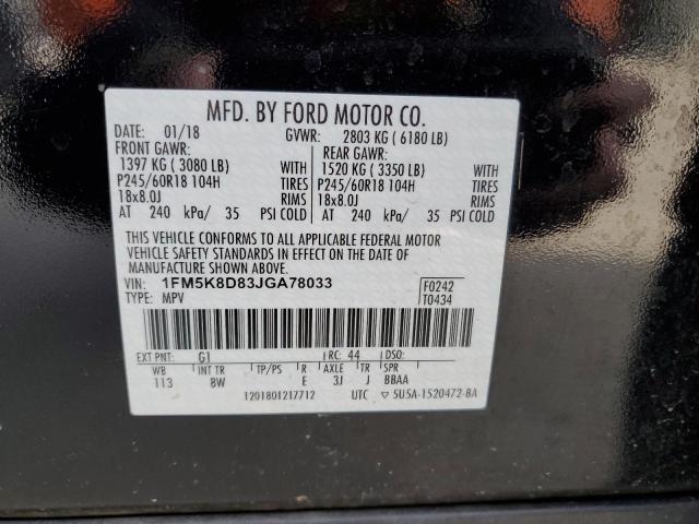 FORD EXPLORER XLT 2018