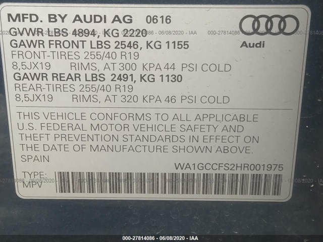 AUDI Q3 PRESTIGE 2017