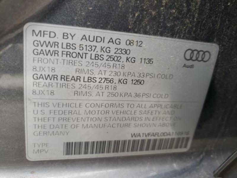 2013 AUDI A4 ALLROAD PRESTIGE