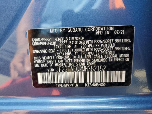 SUBARU CROSSTREK PREMIUM 2021
