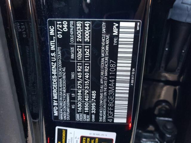 MERCEDES-BENZ GLS 580 4MATIC 2021