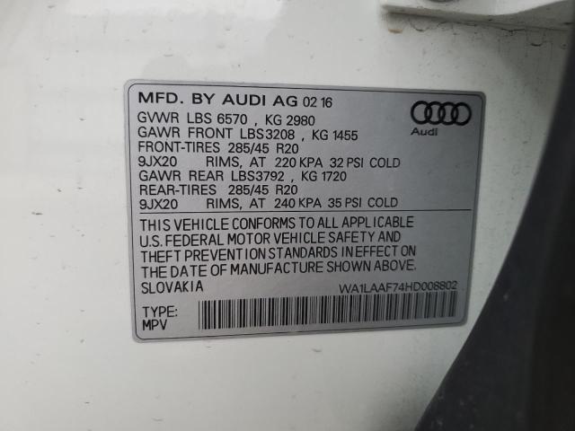 AUDI Q7 PREMIUM PLUS 2017