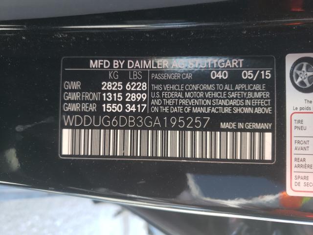 MERCEDES-BENZ S 550E 2016