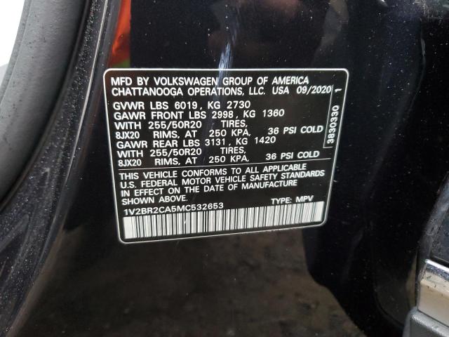 VOLKSWAGEN ATLAS SEL 2020