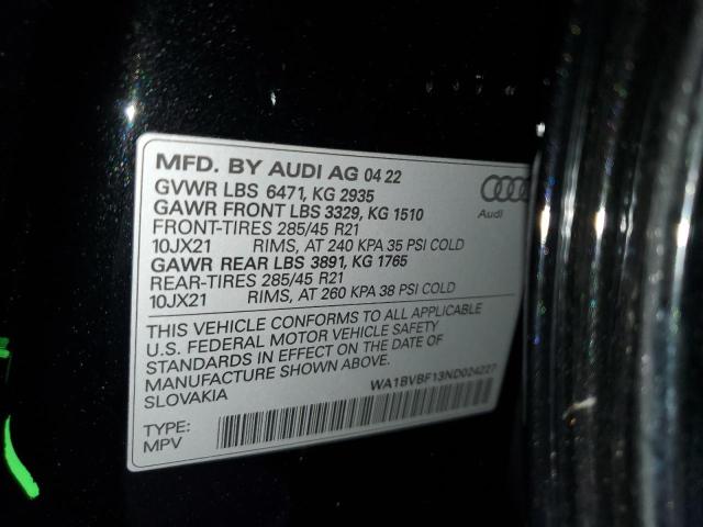 AUDI Q8 PREMIUM PLUS 2022