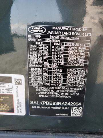 LAND ROVER RANGE ROVER SE 2024