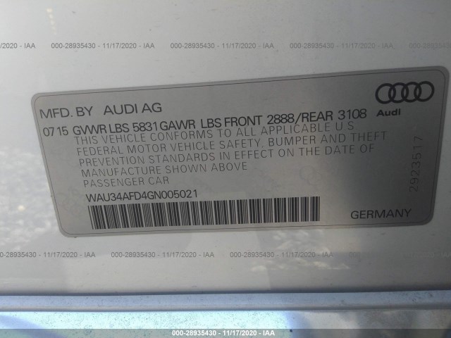 AUDI A8 L 2016